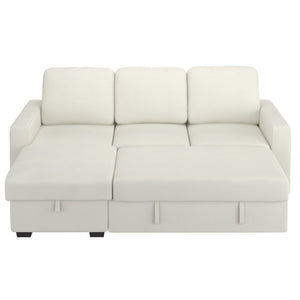 Worldwide Home Furnishings Alfonso-r/L/H Convertible Sofa With Chaise, Storage & Stain-resistant Fabric For Ultimate Comfort Beige Fabric 700-958bg