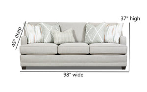 Fusion Charlotte Cremini Sofa – Luxurious Three-seat Design With Plush Comfort And Elegant Style For Living Spaces Green,Grey Sw ,100% Polyester 7000-00kp Charlotte Cremini Sofa