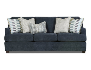 Fusion Elise Ink Sofa: Luxe Living Collection With Comfortable Foam Cushions And Stylish Contrasting Pillows Grey Sw ,100% Polyester 7000-00kp Elise Ink Sofa