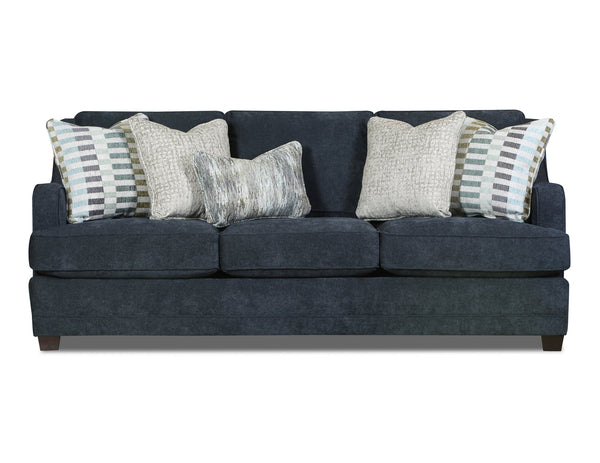 Fusion Elise Ink Sofa: Luxe Living Collection With Comfortable Foam Cushions And Stylish Contrasting Pillows Grey Sw ,100% Polyester 7000-00kp Elise Ink Sofa