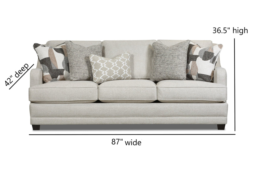 Fusion Gold Rush Antique Sofa - Luxe Living Collection With Plush Cushions & Elegant Design For Comfort Grey W ,90% Polyester 10% Nylon 7000-00kp Gold Rush Antique Sofa