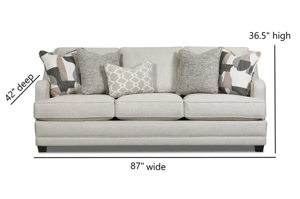 Fusion Gold Rush Antique Sofa - Luxe Living Collection With Plush Cushions & Elegant Design For Comfort Grey W ,90% Polyester 10% Nylon 7000-00kp Gold Rush Antique Sofa