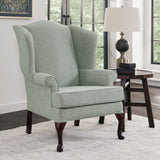 Comfort Pointe Crawford Cadet Wing Back Chair Cherry Finish