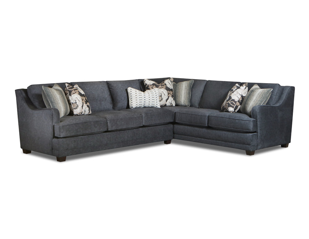 Fusion Argo Ash Sectional Sofa - Luxe Living Collection With Plush Comfort, Stylish Pillows & Durable Design Grey Sw ,100% Polyester 7000-31l/33r Argo Ash Sectional
