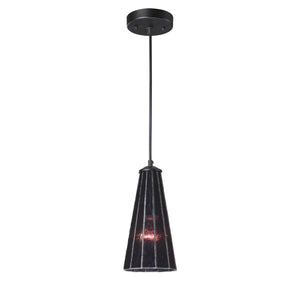 Lumino 5'' Wide 1-Light Pendant - Translucent Purple in Matte Black 70000-1TP Elk Lighting