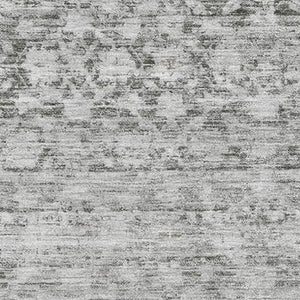 HomeRoots 8' X 10' Gray And Silver Striped Washable Area Rug – Stylish, Durable, UV-Protected for Busy Homes 700003