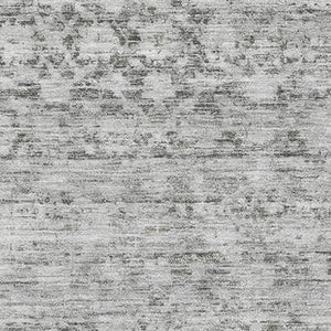 HomeRoots 9' Gray and Silver Striped Washable Area Rug – UV Protected, Durable, and Perfect for Busy Homes! 700004