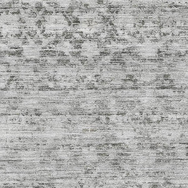 HomeRoots 9' Gray and Silver Striped Washable Area Rug – UV Protected, Durable, and Perfect for Busy Homes! 700004
