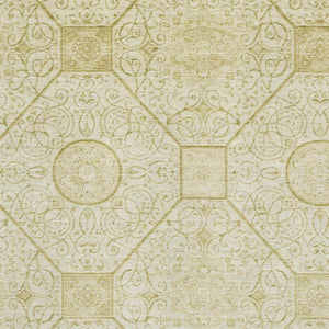 HomeRoots 10' Modern Wheat & Gold Geometric Washable Area Rug - Stain-Resistant, UV Protected & Durable Design 700047
