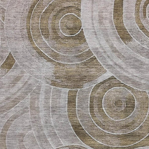 HomeRoots 10' X 14' Stylish Brown and Gray Geometric Washable Area Rug with UV Protection for Modern Homes 700071