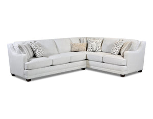Fusion Durango Luxurious Two-piece Sectional Sofa With Contrasting Pillows For Ultimate Comfort And Style Off White W ,100% Polypropylene 7000-31l/33r Durango Pewter Sectional