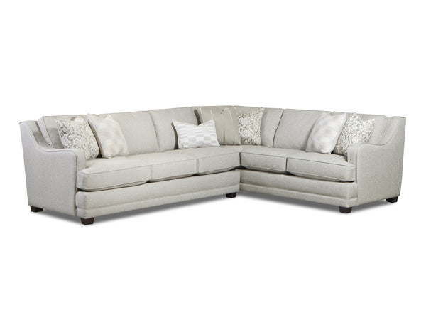 Fusion Missionary Raffia Sectional Sofa With Luxe Comfort, Reversible Cushions & Stylish Contrasting Pillows Multi Ws ,100% Polypropylene 7000-31l/33r Missionary Raffia Sectional