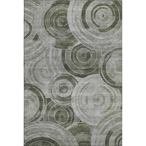HomeRoots 9' X 12' Washable Taupe & Beige Geometric Area Rug - UV Protected, Durable, & Stylish for Any Room 700100