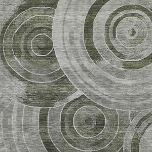 HomeRoots 9' X 12' Washable Taupe & Beige Geometric Area Rug - UV Protected, Durable, & Stylish for Any Room 700100