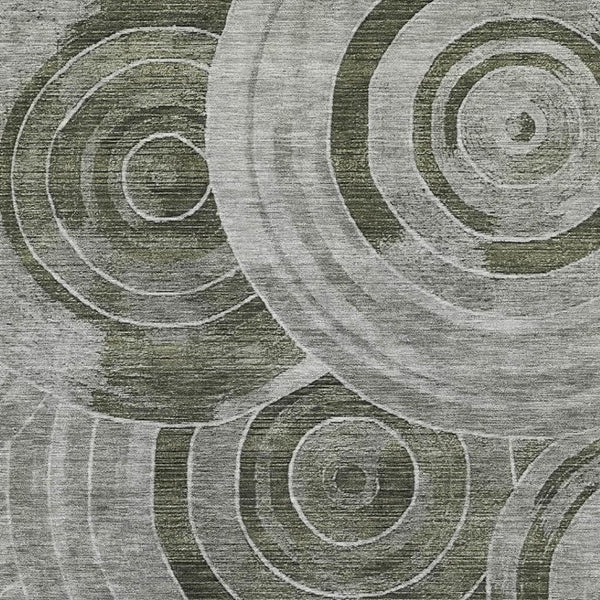HomeRoots 9' X 12' Washable Taupe & Beige Geometric Area Rug - UV Protected, Durable, & Stylish for Any Room 700100