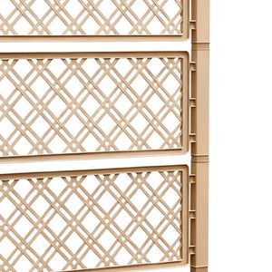 HomeRoots 59" Durable Light Brown Resin Rectangular Planter Box – Elevate Your Garden with Easy Maintenance! 700121