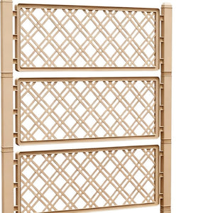 HomeRoots 59" Durable Light Brown Resin Rectangular Planter Box – Elevate Your Garden with Easy Maintenance! 700121