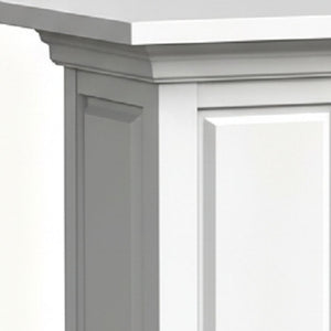 HomeRoots 36" Elegant White Resin Pedestal Plant Stand - Weather-Resistant & Timeless Design for Any Space 700123