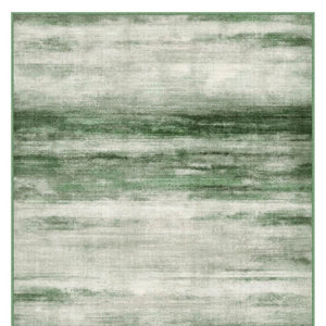 HomeRoots 8' Soft Abstract Green and Ivory Area Rug – Washable, Durable, Non-Slip, Perfect for Busy Homes 8' X 10' 700133