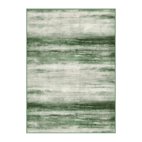 HomeRoots 8' Soft Abstract Green and Ivory Area Rug – Washable, Durable, Non-Slip, Perfect for Busy Homes 8' X 10' 700133
