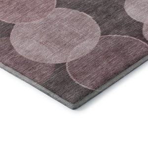 HomeRoots 10' Blush and Pink Washable Geometric Area Rug with UV Protection for Modern Living Spaces, Durable & Stylish 700157