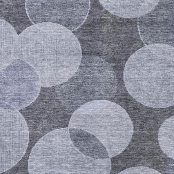 HomeRoots 8' X 10' Denim Blue Geometric Area Rug – Washable, Durable, UV Protected, Perfect for Modern Spaces! 700167