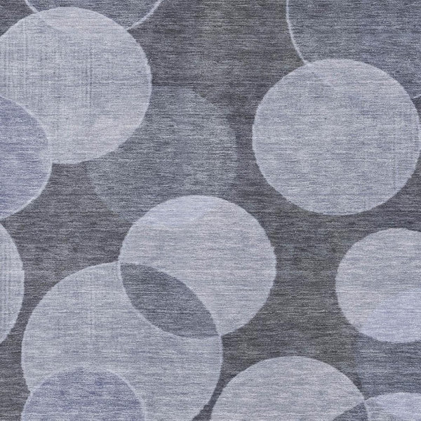 HomeRoots 10' Geometric Washable Area Rug in Denim & Sky Blue – UV Protected, Stain Resistant for Modern Living 700169