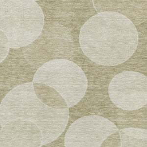 HomeRoots 8' X 10' Tan And Beige Geometric Area Rug – Stylish, Washable, UV Protected for Modern Living Spaces 700173
