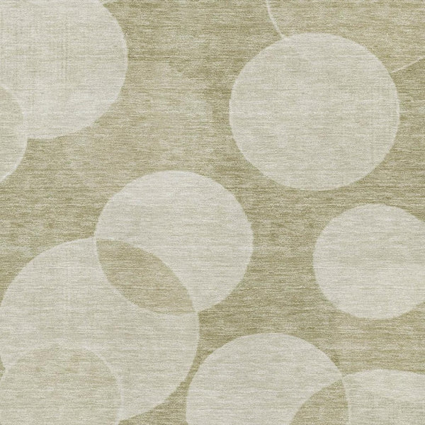 HomeRoots 8' X 10' Tan And Beige Geometric Area Rug – Stylish, Washable, UV Protected for Modern Living Spaces 700173