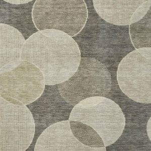 HomeRoots 8' X 10' Stylish Taupe and Beige Geometric Washable Area Rug with UV Protection for High Traffic Homes 700185