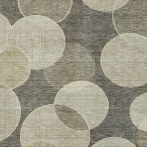 HomeRoots 9' X 12' Taupe & Beige Geometric Washable Area Rug with UV Protection for Stylish Everyday Living 700186