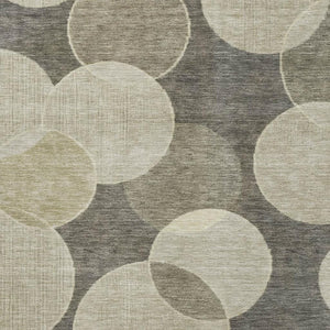 HomeRoots 10' X 14' Taupe & Beige Geometric Washable Area Rug with UV Protection for Busy Family Homes 700187