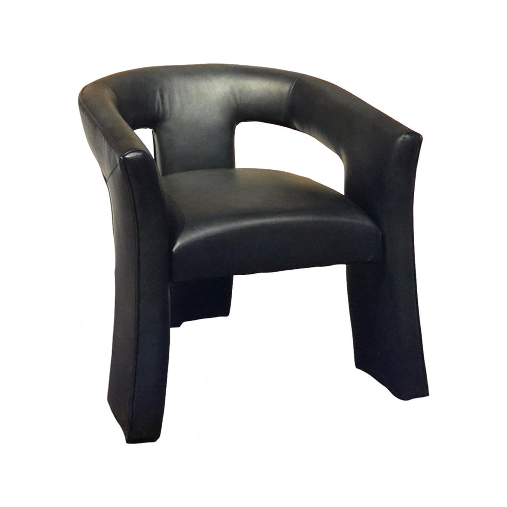 Olivia + Quinn Gramercy Leather Chair - Elevate Your Living Space With Modern Elegance And Luxurious Comfort Auburn Lava Leather,Foam,Wood 7001_Aub9801