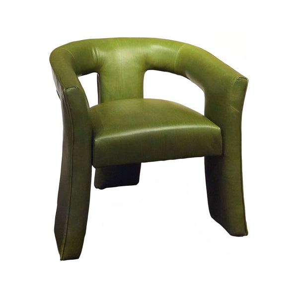 Olivia + Quinn Gramercy Leather Chair - Elevate Your Living Space With Modern Elegance And Luxurious Comfort Pippa Peridot Leather,Foam,Wood 7001_Cnk6402
