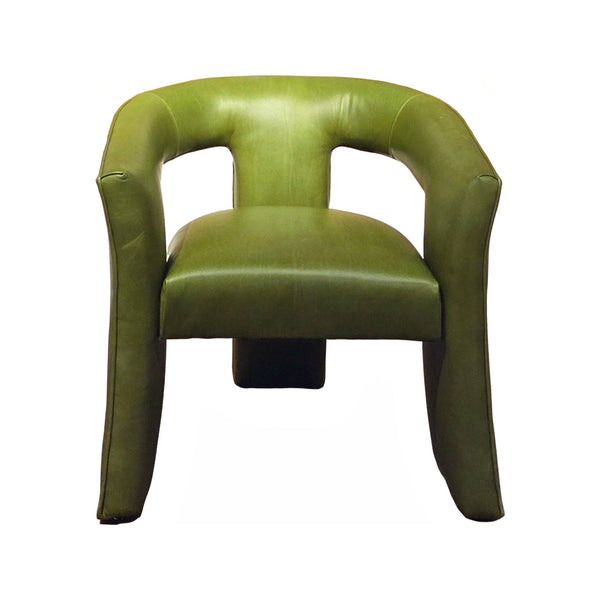 Olivia + Quinn Gramercy Leather Chair - Elevate Your Living Space With Modern Elegance And Luxurious Comfort Pippa Peridot Leather,Foam,Wood 7001_Cnk6402