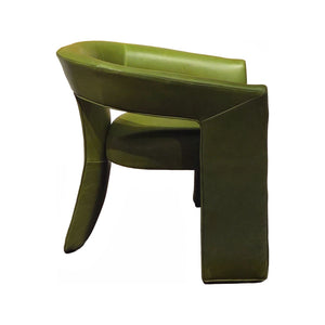 Olivia + Quinn Gramercy Leather Chair - Elevate Your Living Space With Modern Elegance And Luxurious Comfort Pippa Peridot Leather,Foam,Wood 7001_Cnk6402