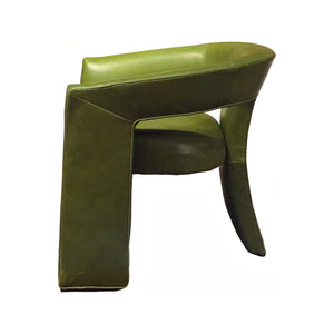 Olivia + Quinn Gramercy Leather Chair - Elevate Your Living Space With Modern Elegance And Luxurious Comfort Pippa Peridot Leather,Foam,Wood 7001_Cnk6402