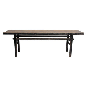 Lilys Vintage Console Table Approx 8-10’ Long With Black Lacquer(Size & Color Vary) 7002-B