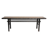 Vintage Console Table Approx 8-10’ Long With Black Lacquer(Size & Color Vary)