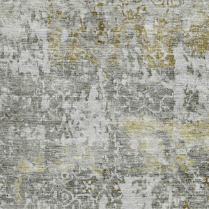 HomeRoots 8' X 10' Elegant Taupe Beige & Ivory Oriental Washable Area Rug with Stain Resistance & UV Shield 700215