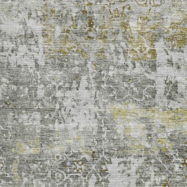 HomeRoots 8' X 10' Elegant Taupe Beige & Ivory Oriental Washable Area Rug with Stain Resistance & UV Shield 700215
