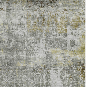 HomeRoots 9' X 12' Taupe Beige Ivory Oriental Area Rug - Washable, Stain-Resistant, UV Protected for Homes 700216