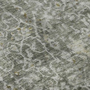 HomeRoots 10' X 14' Elegant Taupe Beige & Ivory Oriental Area Rug - Washable, UV-Protected, Non-Slip Design 700217