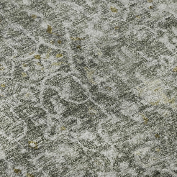 HomeRoots 10' X 14' Elegant Taupe Beige & Ivory Oriental Area Rug - Washable, UV-Protected, Non-Slip Design 700217
