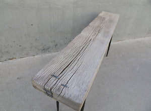 Lilys Vintage Console Table With Metal Legs 6-7Ft Long (Size & Finish Vary) 7002-3
