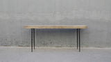 Vintage Console Table With Metal Legs 6-7Ft Long (Size & Finish Vary)