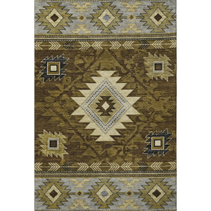 HomeRoots 8' X 10' Stylish Geometric Washable Area Rug with UV Protection - Durable, Stain-Resistant Design! 700239