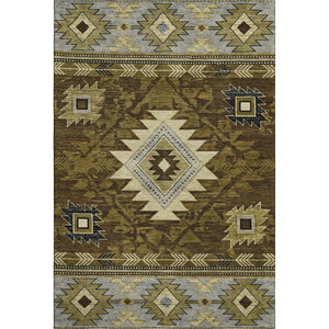 HomeRoots 10' X 14' Modern Geometric Washable Area Rug with UV Protection, Stain Resistance & Non-Slip Backing 700241