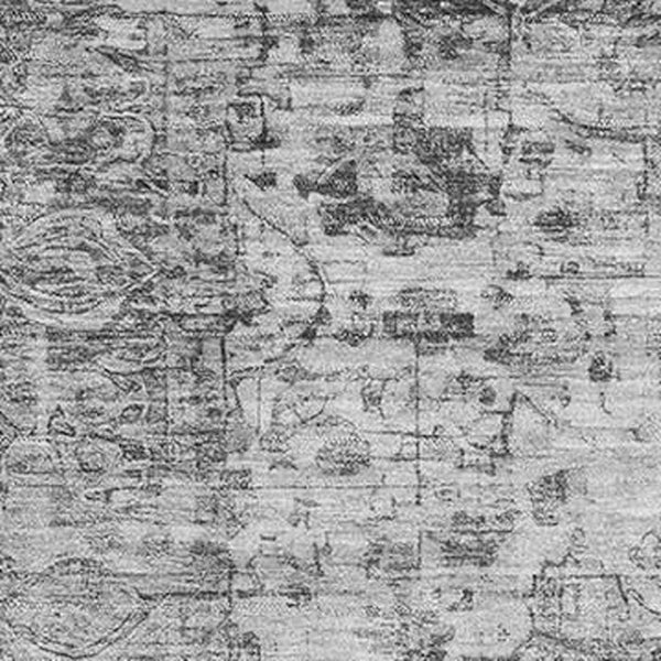 HomeRoots 9' X 12' Gray and Silver Oriental Area Rug - Washable, UV Protected, and Stain Resistant for Durability 700282