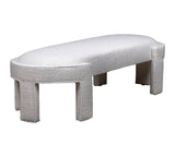 Olivia + Quinn Gramercy Bench Ottoman 7002_DELRAY Del Ray Pearl w/ Never Fear Protection